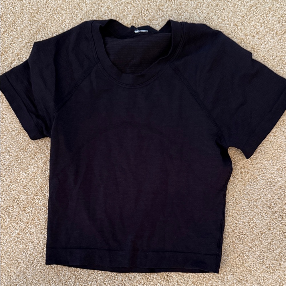 lululemon athletica Black Kids Short Sleeve Top